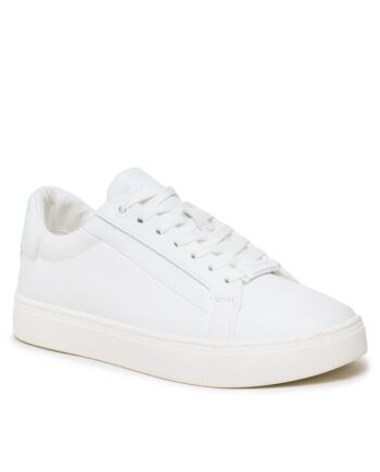 Calvin Klein Sneakers Logo Cupsole Lace Up HW0HW01353 Alb