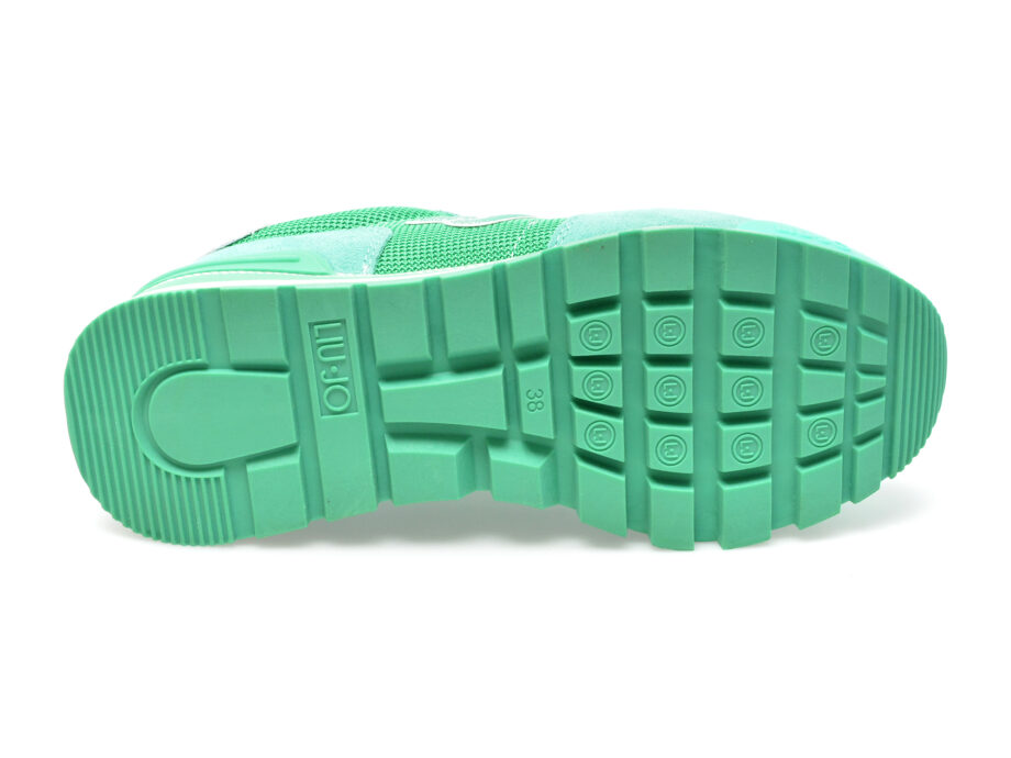 Comandă Încălțăminte Damă, la Reducere  Pantofi sport LIU JO verzi, AMAZI16, din material textil si piele intoarsa Branduri de top ✓