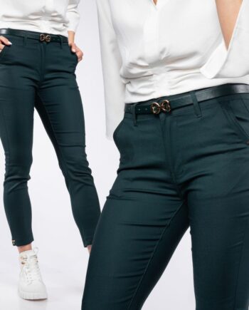 Comandă Încălțăminte Damă, la Reducere  Pantaloni Casual Dama Roxana Verzi #A410 Branduri de top ✓
