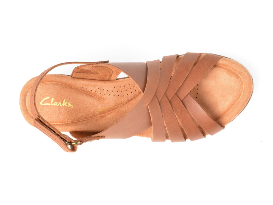 Comandă Încălțăminte Damă, la Reducere  Sandale CLARKS maro, ELLERI GRACE 0912, din piele naturala Branduri de top ✓