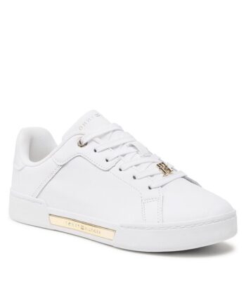 Tommy Hilfiger Sneakers Court Sneaker Golden Th FW0FW07116 Alb