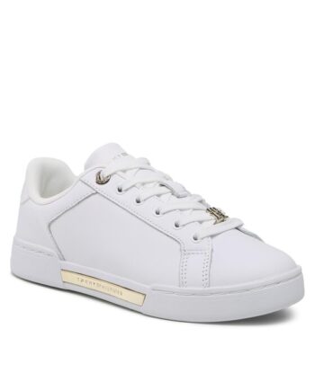 Tommy Hilfiger Sneakers Court Sneaker With Lace Hardware FW0FW06908 Alb