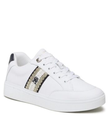 Tommy Hilfiger Sneakers Court Sneaker With Webbing FW0FW07106 Alb
