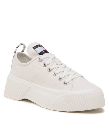 Tommy Jeans Sneakers Tjw Vulc Plat. Lc Denim EN0EN02202 Bej
