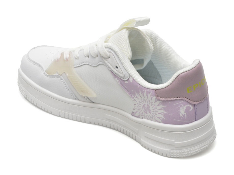 Comandă Încălțăminte Damă, la Reducere  Pantofi EPICA albi, MJ2238, din piele ecologica Branduri de top ✓