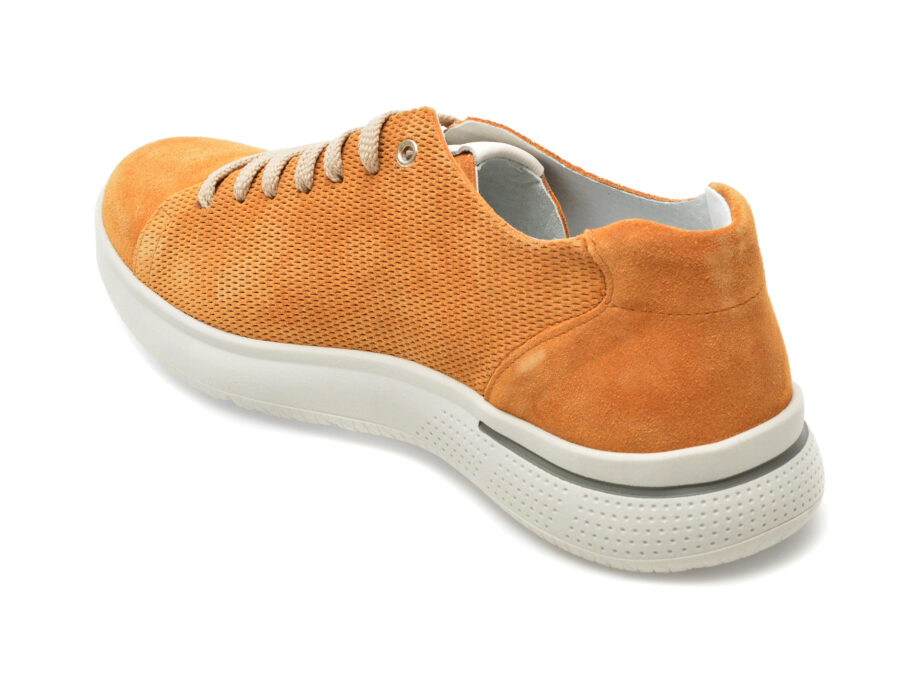 Comandă Încălțăminte Damă, la Reducere  Pantofi OTTER galbeni, 8960, din piele intoarsa Branduri de top ✓