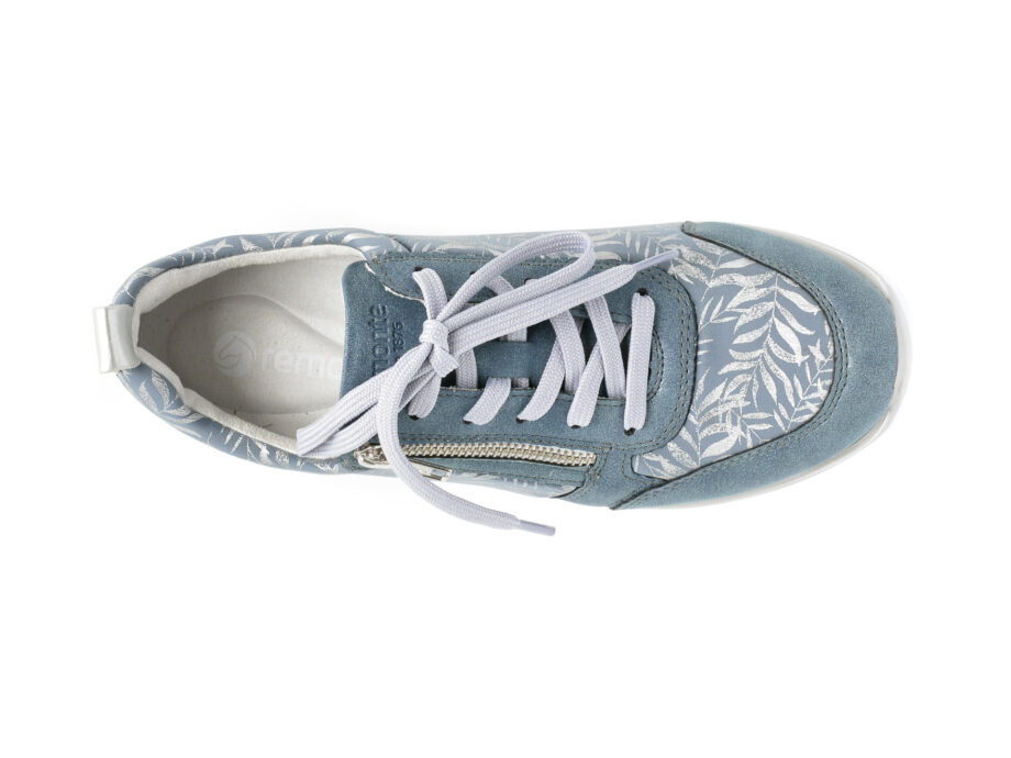 Comandă Încălțăminte Damă, la Reducere  Pantofi REMONTE albastri, D2401, din material textil si piele ecologica Branduri de top ✓