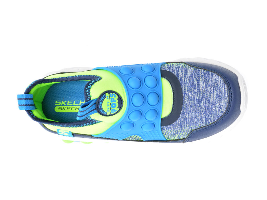 Comandă Încălțăminte Damă, la Reducere  Pantofi SKECHERS albastri, SKECH POPS, din material textil Branduri de top ✓