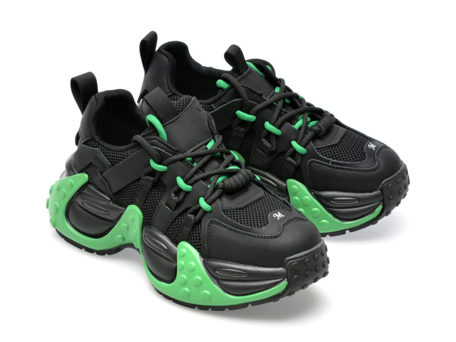 Comandă Încălțăminte Damă, la Reducere  Pantofi sport EPICA negri, 8531, din material textil si piele naturala Branduri de top ✓