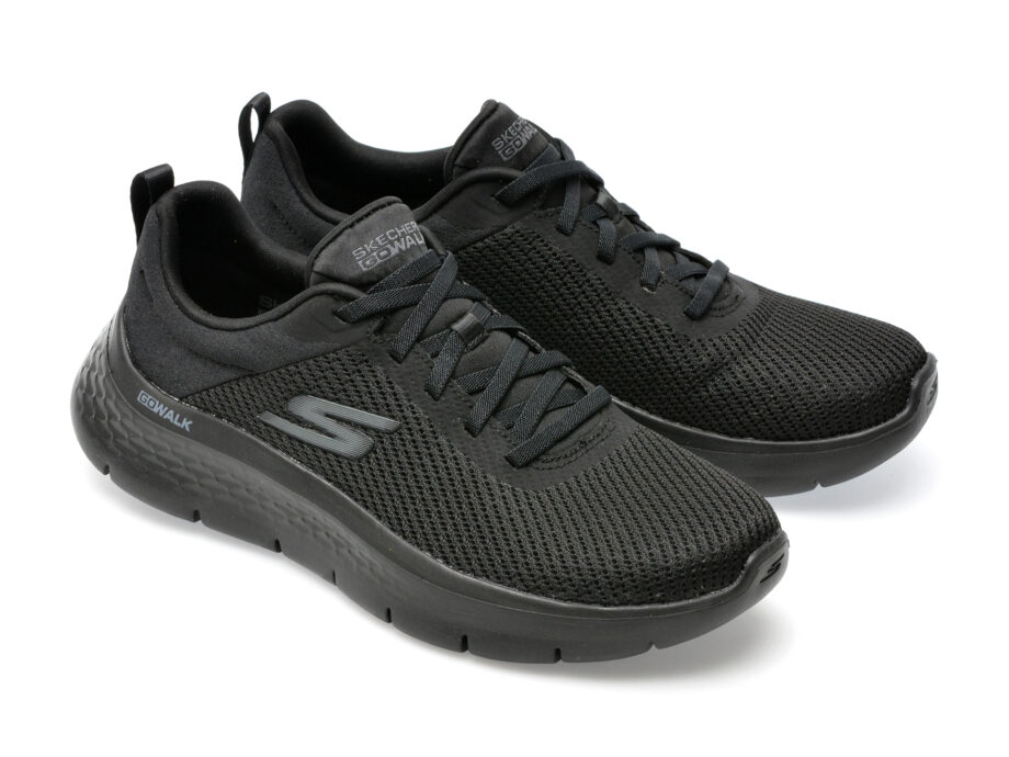 Comandă Încălțăminte Damă, la Reducere  Pantofi sport SKECHERS negri, GO WALK FLEX, din material textil Branduri de top ✓
