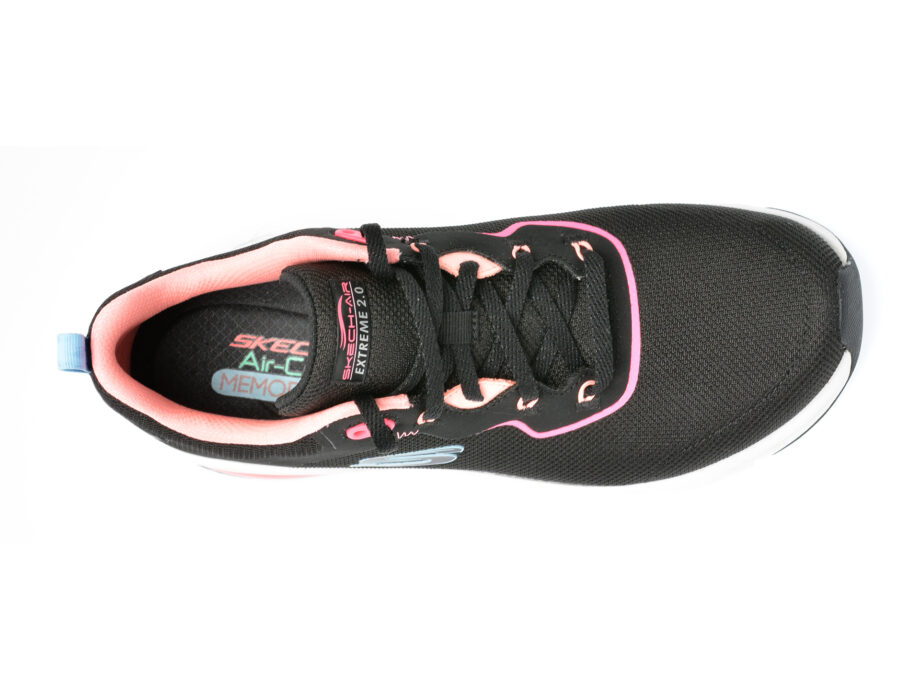 Comandă Încălțăminte Damă, la Reducere  Pantofi sport SKECHERS negri, SKECH-AIR EXTREME 2.0, din material textil Branduri de top ✓