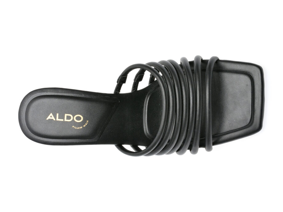 Comandă Încălțăminte Damă, la Reducere  Papuci ALDO negre, HARPA001, din piele ecologica Branduri de top ✓