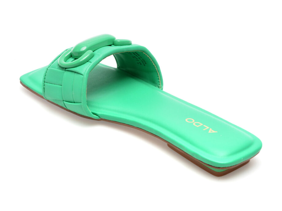 Comandă Încălțăminte Damă, la Reducere  Papuci ALDO verzi, TAMLINIA301, din piele ecologica Branduri de top ✓