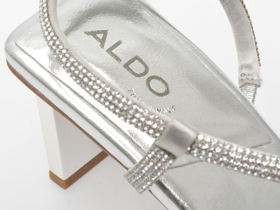 Comandă Încălțăminte Damă, la Reducere  Sandale ALDO argintii, CASTLEGATE045, din material textil Branduri de top ✓