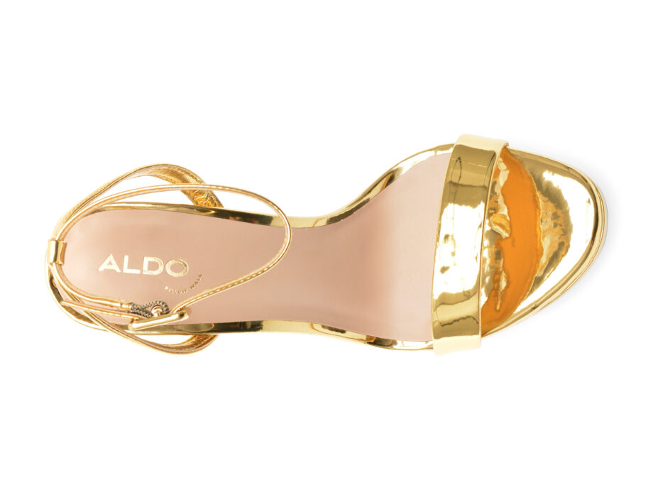 Comandă Încălțăminte Damă, la Reducere  Sandale ALDO aurii, KAT715, din piele ecologica Branduri de top ✓