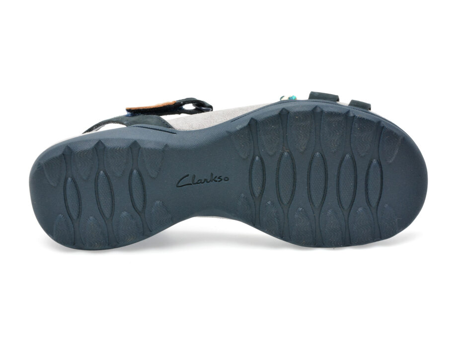 Comandă Încălțăminte Damă, la Reducere  Sandale CLARKS bleumarin, AMANDA TEALITE 0912, din nabuc Branduri de top ✓