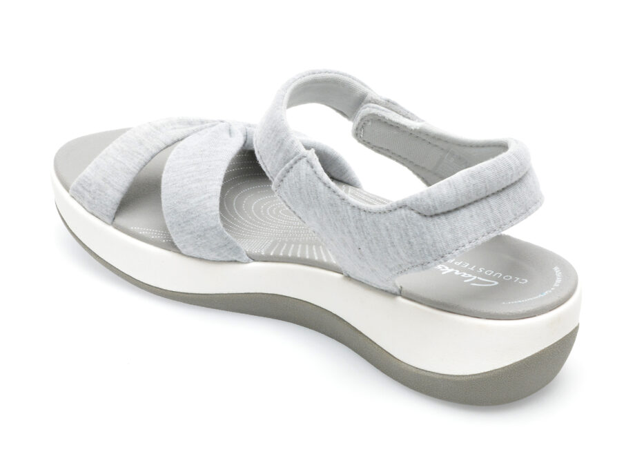 Comandă Încălțăminte Damă, la Reducere  Sandale CLARKS gri, ARLA SHORE 0912, din material textil Branduri de top ✓
