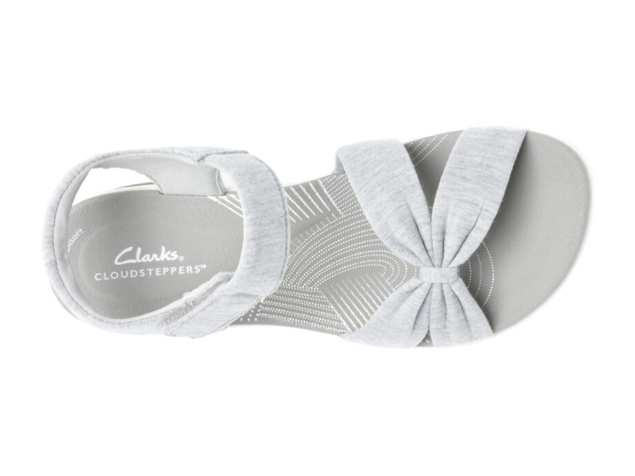 Comandă Încălțăminte Damă, la Reducere  Sandale CLARKS gri, ARLA SHORE 0912, din material textil Branduri de top ✓