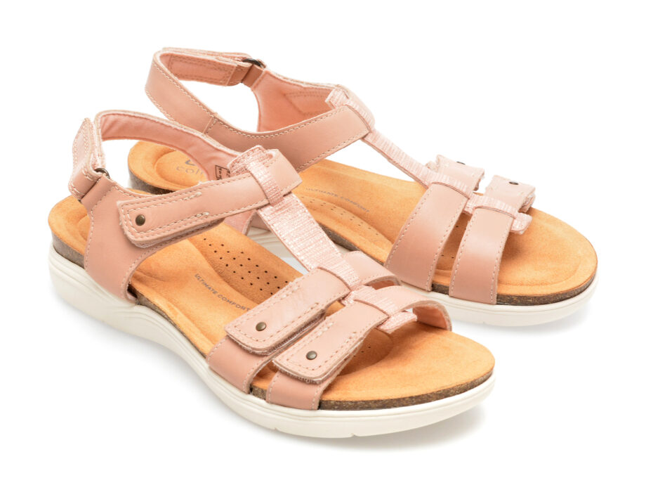 Comandă Încălțăminte Damă, la Reducere  Sandale CLARKS roz, APRIL COVE 0912, din piele naturala Branduri de top ✓
