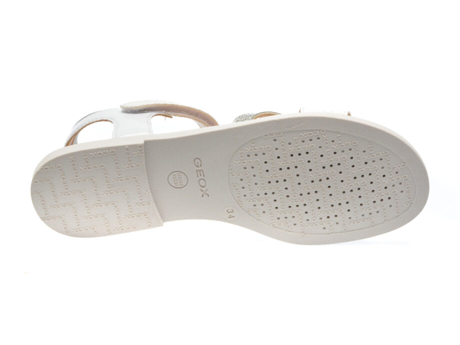 Comandă Încălțăminte Damă, la Reducere  Sandale GEOX albe, J5235D, din piele ecologica Branduri de top ✓