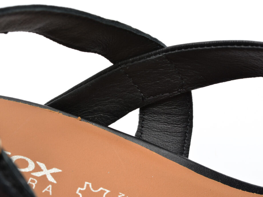 Comandă Încălțăminte Damă, la Reducere  Sandale GEOX negre, D35G0D, din piele naturala Branduri de top ✓