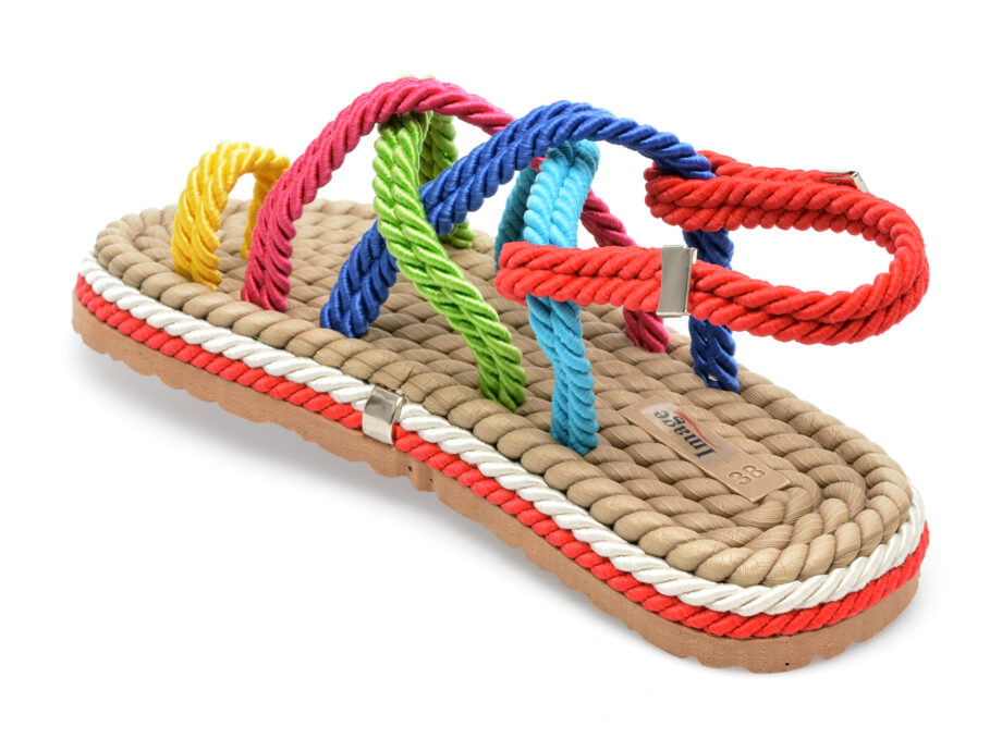 Comandă Încălțăminte Damă, la Reducere  Sandale IMAGE multicolor, 2022, din material textil Branduri de top ✓