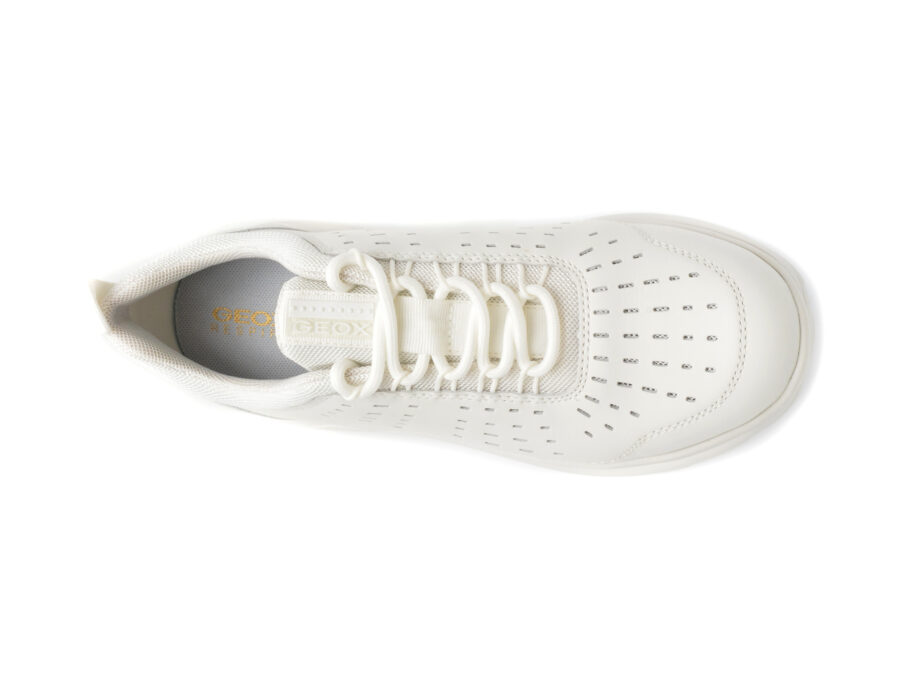 Comandă Încălțăminte Damă, la Reducere  Pantofi GEOX albi, D45NUD, din piele naturala Branduri de top ✓