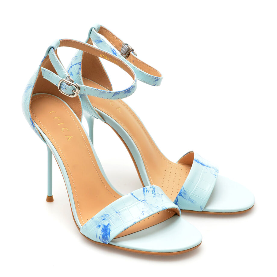 Comandă Încălțăminte Damă, la Reducere  Sandale elegante EPICA albastre, 6791, din piele naturala Branduri de top ✓