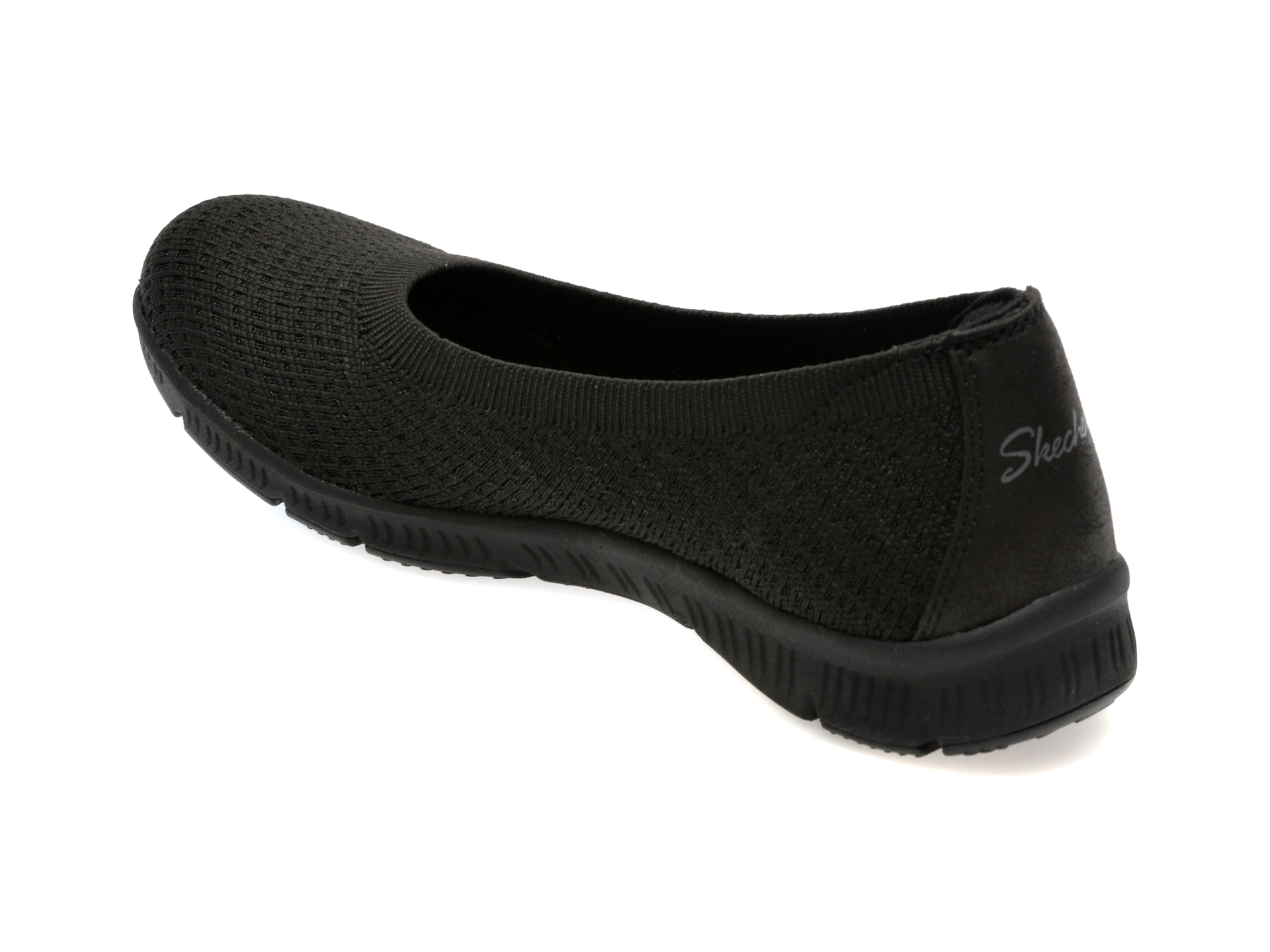 Balerini casual SKECHERS negri, BE-COOL, din material textil - imagine 5