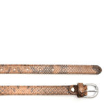Curea EPICA maro, F32, din piele croco