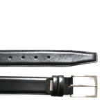 Curea LE COLONEL neagra, 16202, din piele naturala