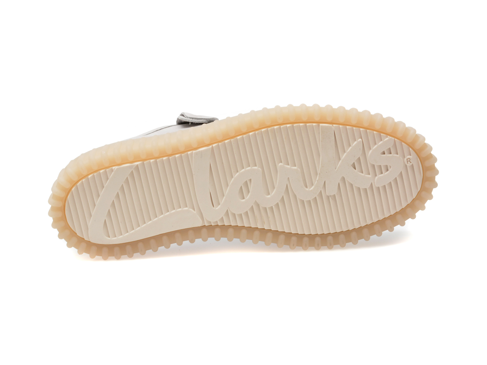 Mocasini casual CLARKS albi, TORHLO, din piele naturala - imagine 7