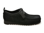 Mocasini casual CLARKS negri, WALLABEE FTRE LO, din piele intoarsa