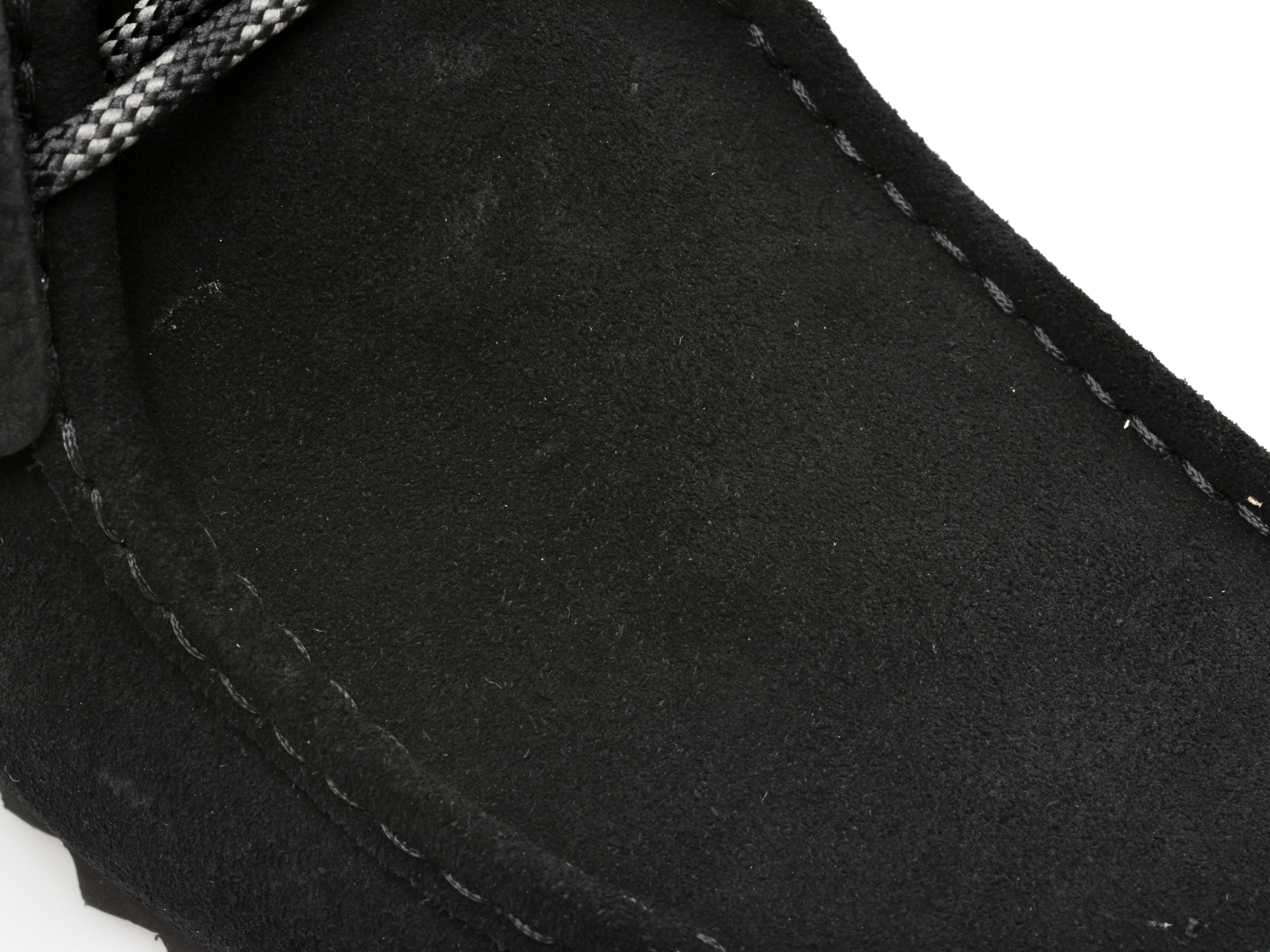 Mocasini casual CLARKS negri, WALLABEE FTRE LO, din piele intoarsa - imagine 2