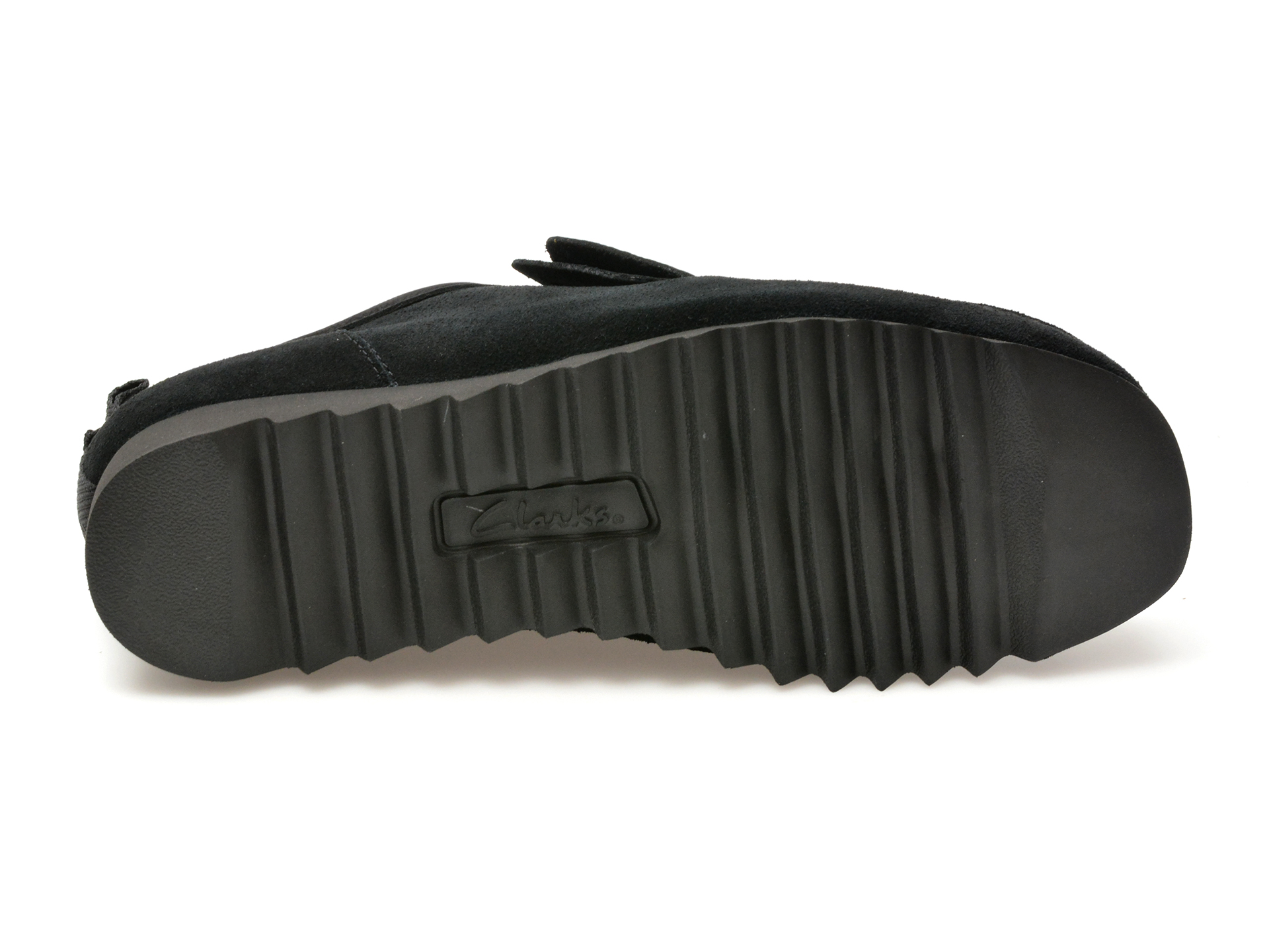 Mocasini casual CLARKS negri, WALLABEE FTRE LO, din piele intoarsa - imagine 7