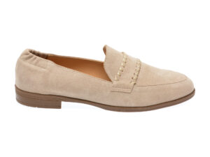 Mocasini casual IMAGE bej, 618779, din piele intoarsa