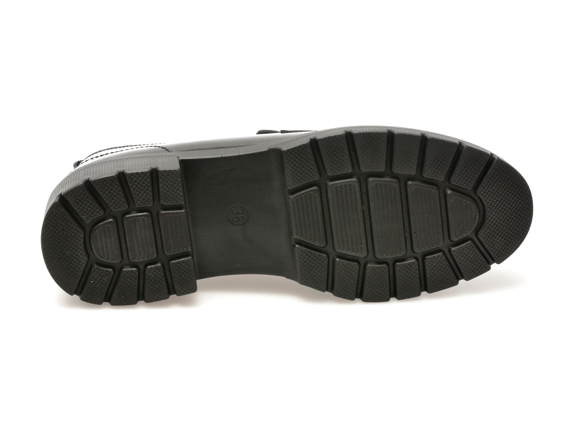 Mocasini casual IMAGE negri, 165681, din piele naturala lacuita - imagine 7