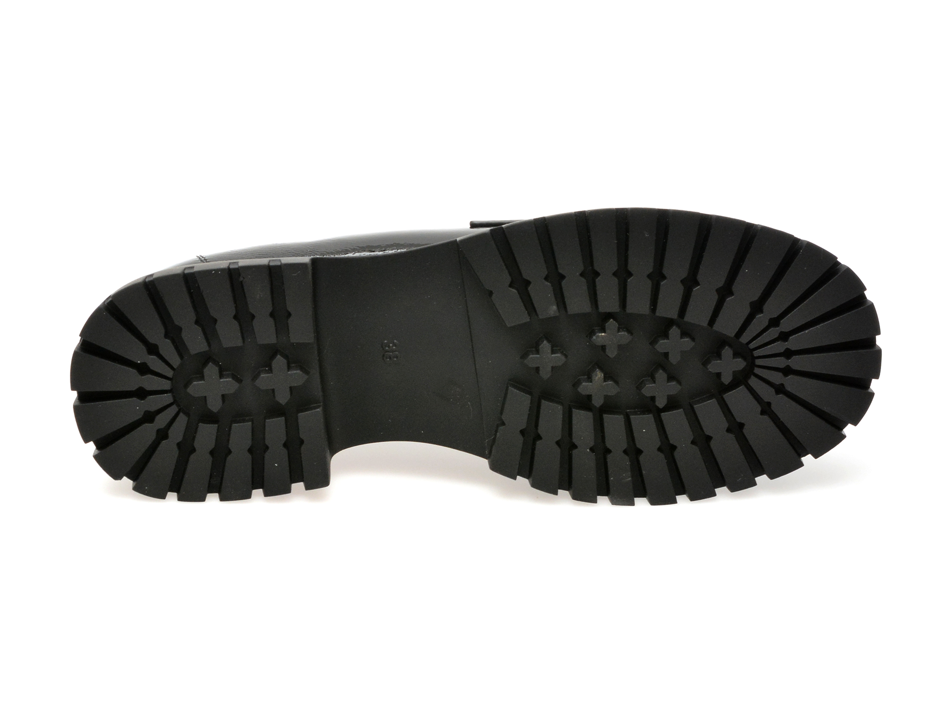 Mocasini casual IMAGE negri, V856C15, din piele naturala lacuita - imagine 7