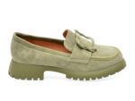 Mocasini casual IMAGE verzi, V856C15, din piele intoarsa