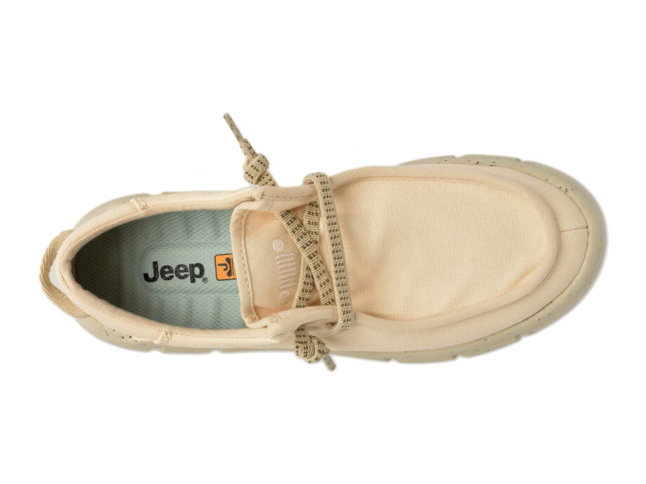 Mocasini casual JEEP bej, 41512, din material textil