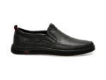 Mocasini casual OTTER negri, 27592, din piele naturala