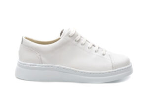 Pantofi CAMPER albi, RUNNER UP, din piele naturala