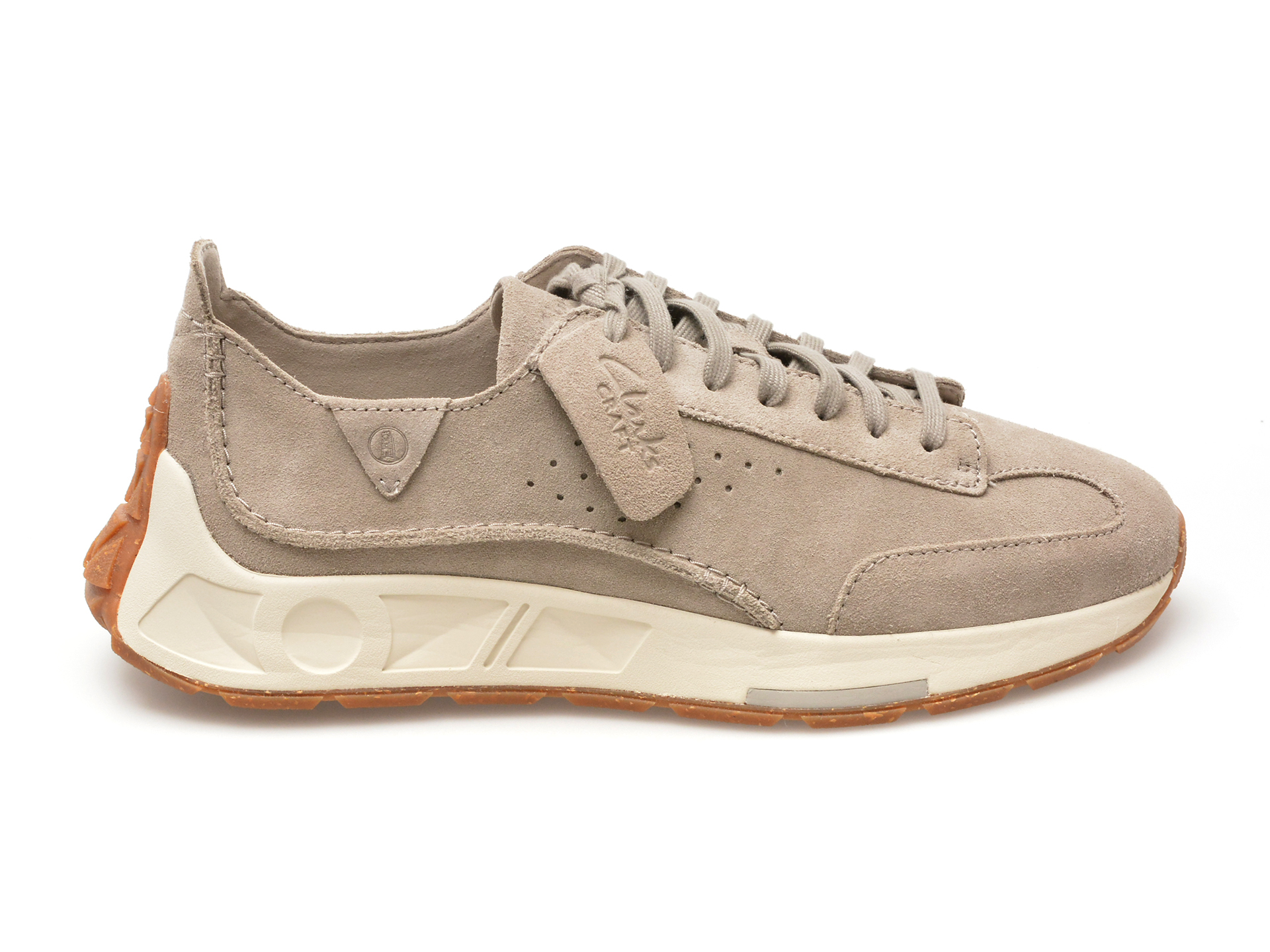 Pantofi casual CLARKS gri, CRAFT SPEED, din piele intoarsa