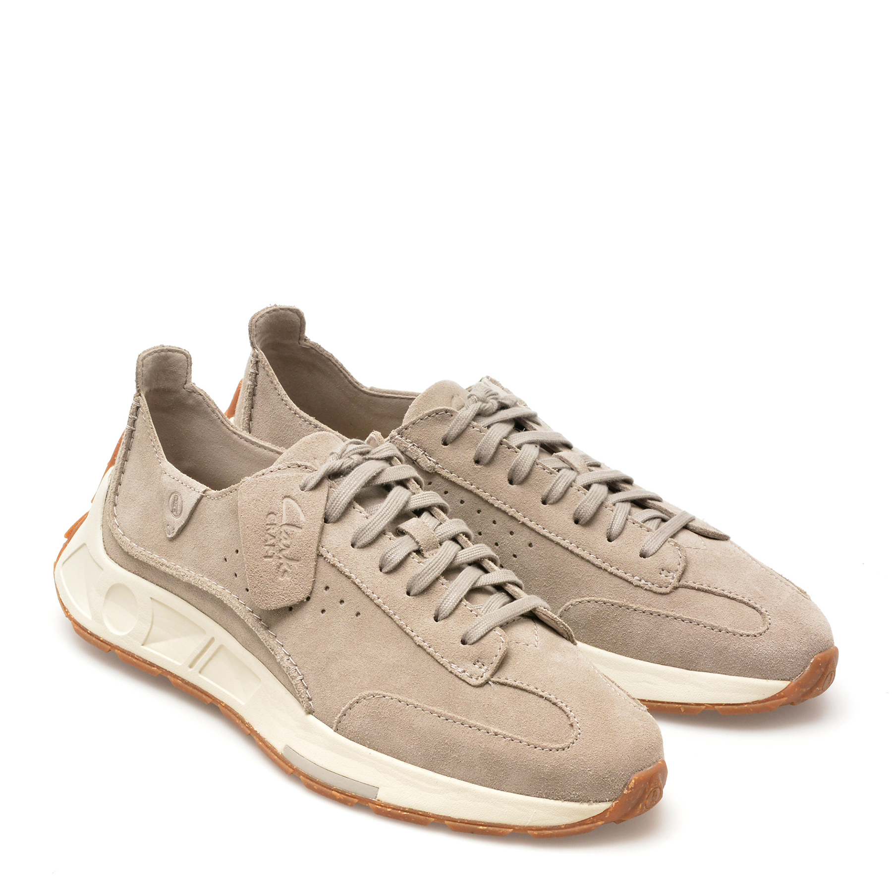 Pantofi casual CLARKS gri, CRAFT SPEED, din piele intoarsa - imagine 4