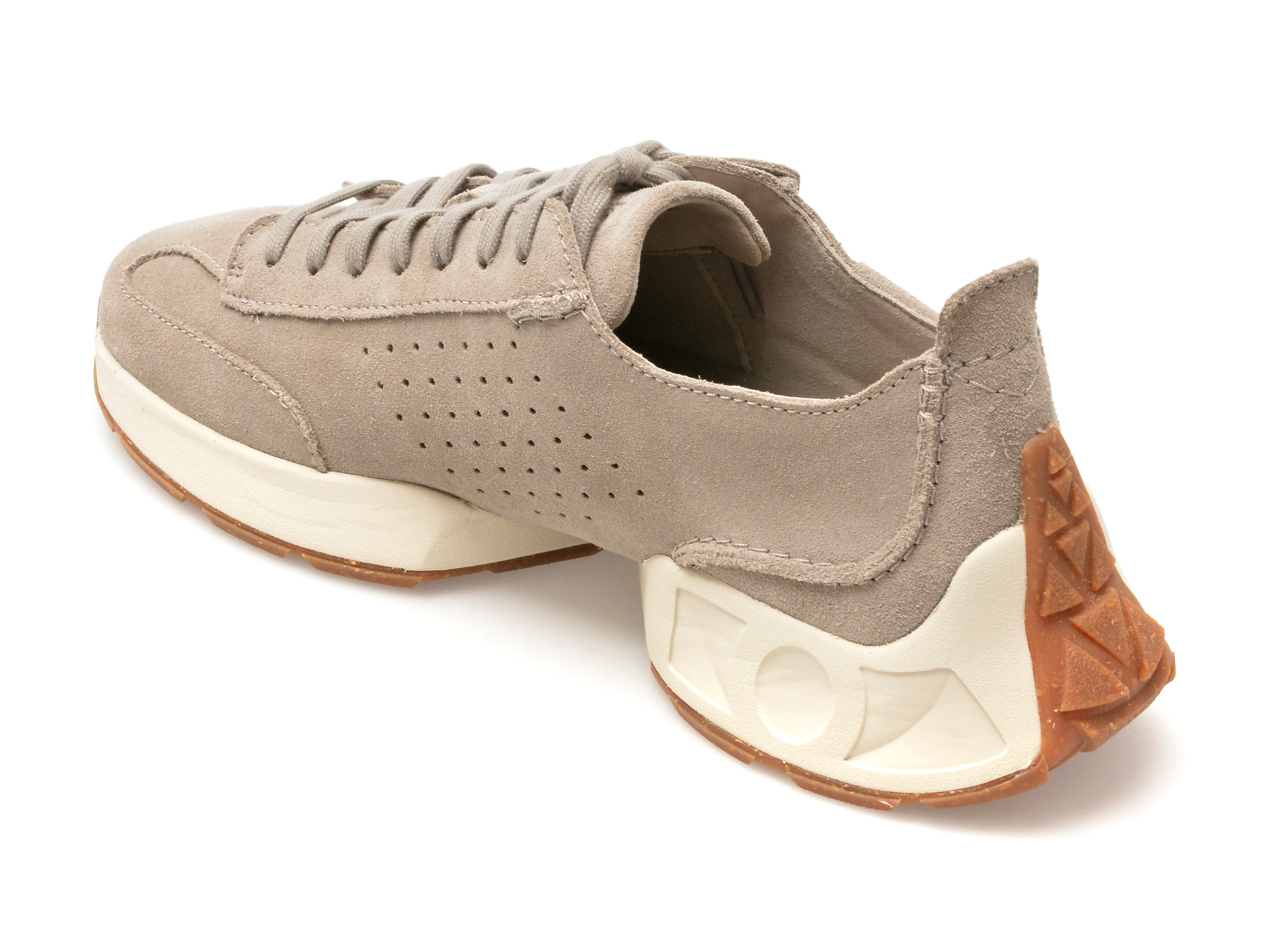 Pantofi casual CLARKS gri, CRAFT SPEED, din piele intoarsa - imagine 5