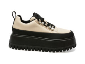 Pantofi casual EPICA albi, 1053, din piele naturala