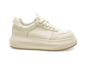 Pantofi casual EPICA albi, 230919, din piele naturala