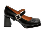 Pantofi casual EPICA negri, 11030D, din piele naturala lacuita