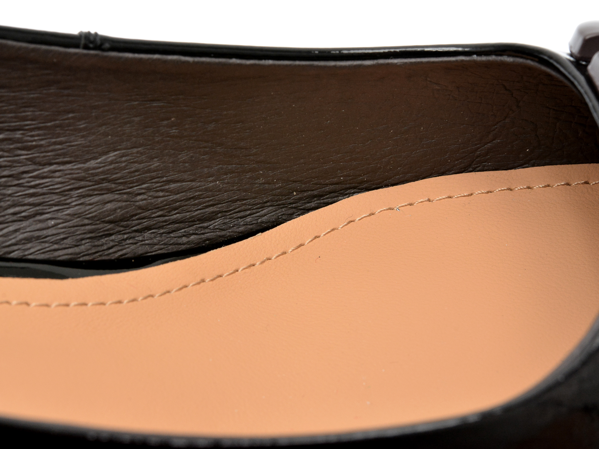 Pantofi casual EPICA negri, 19050D, din piele naturala lacuita - imagine 3