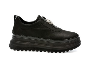 Pantofi casual EPICA negri, 387372, din piele naturala